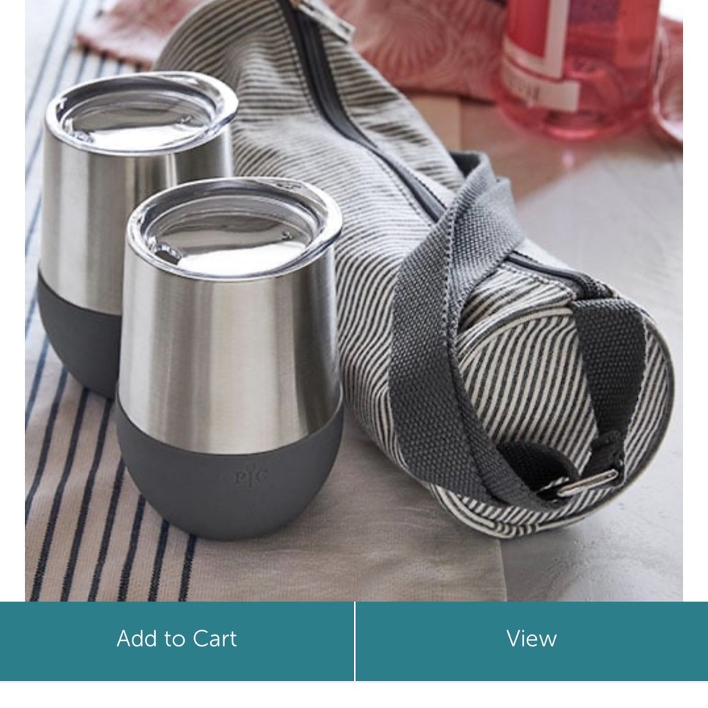 Pampered Chef wine tumblers